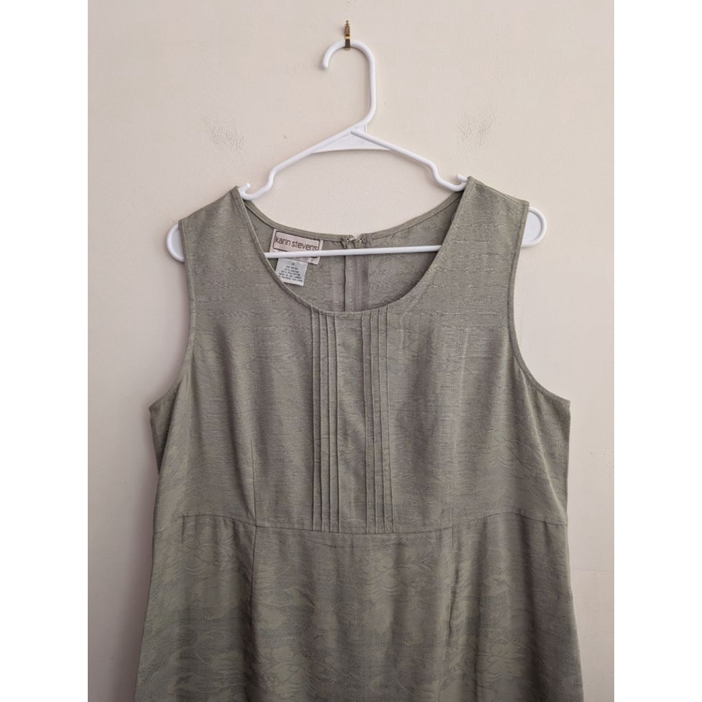 Women's Vintage Karin Stevens Sage Green 2 Pieces Size 14 - Picture 5 of 7